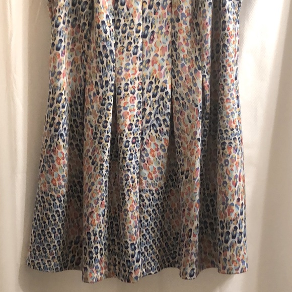 Gabby Skye Multicolor Geometric Abstract Sleeveless Midi Dress Plus Size 20W - Picture 3 of 9